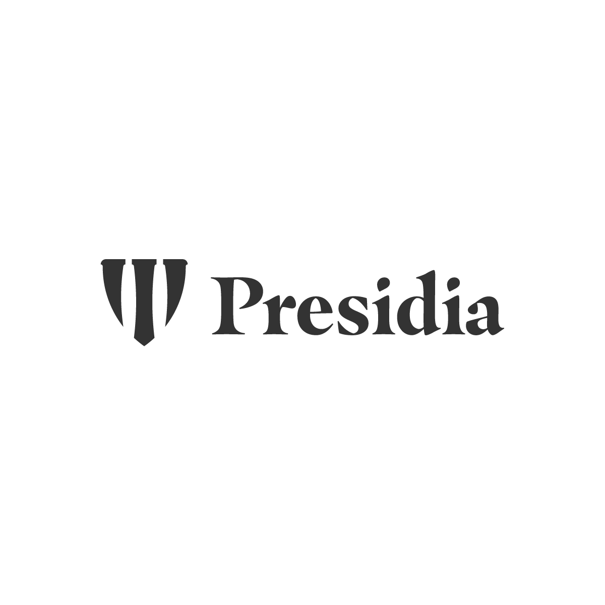 Presidia logotipo nero